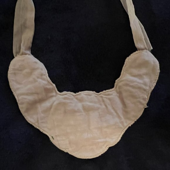 Loft Beaded Bib Necklace w/Fabric Closure - Picture 3 of 4